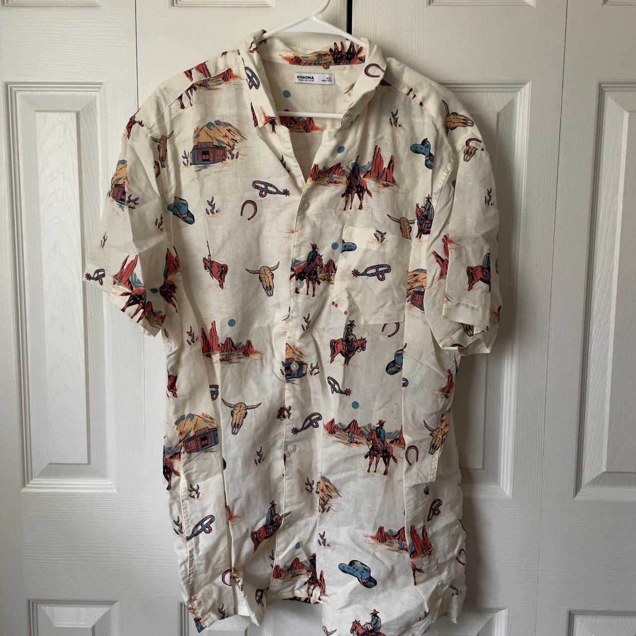 Sonoma Goods For Life® Camp Shirt - Cowboy... - Depop