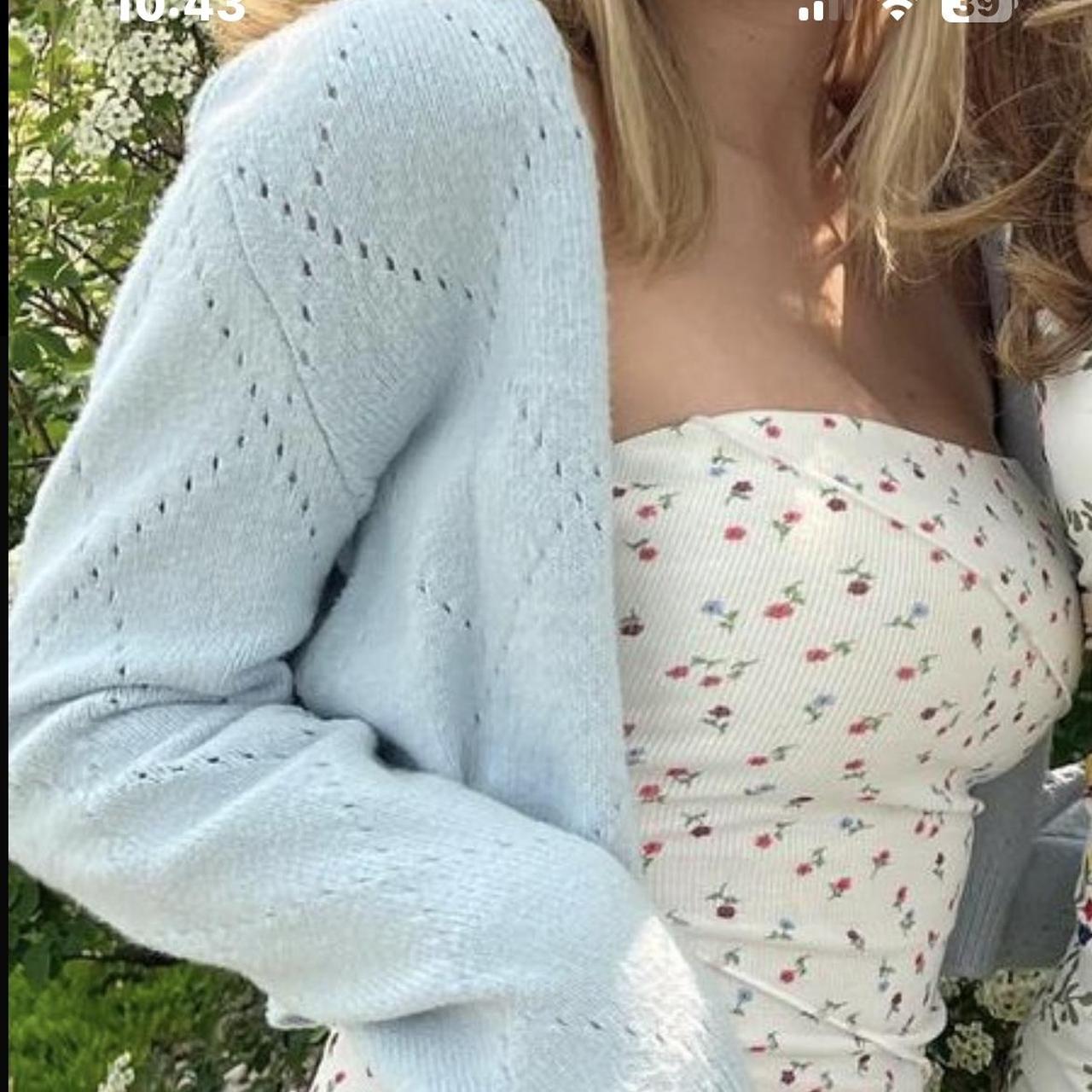 Light Blue garage mini sweater. Very lightly worn,... Depop