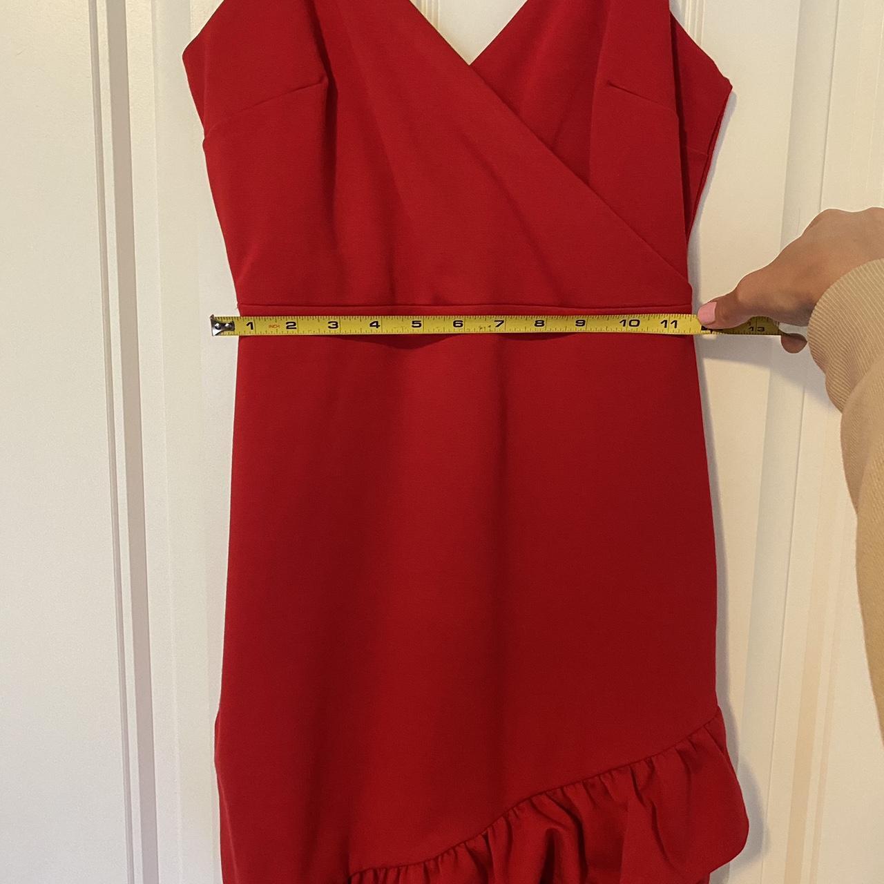 Lulus Sealed With a Kiss Red Ruffled Bodycon