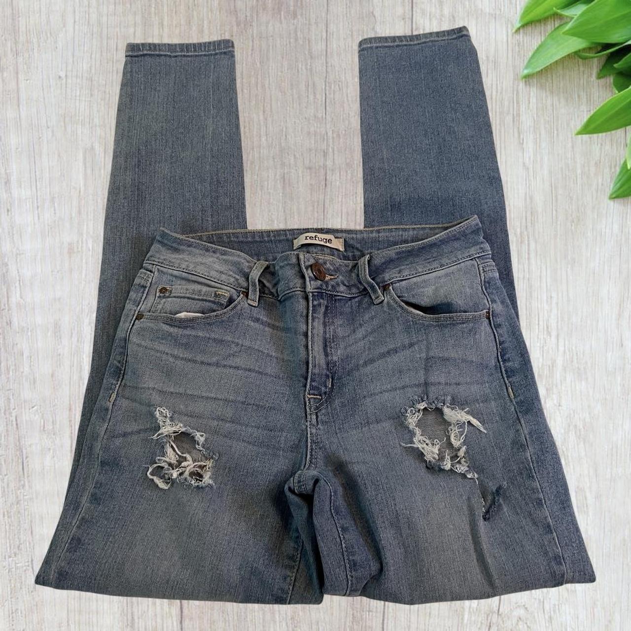 Refuge store distressed jeans