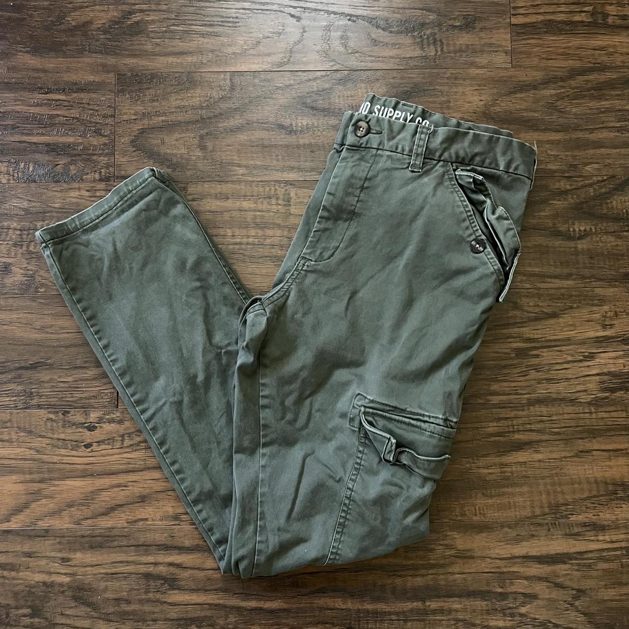 Mossimo Supply Club Khaki Cargo Pants - Depop