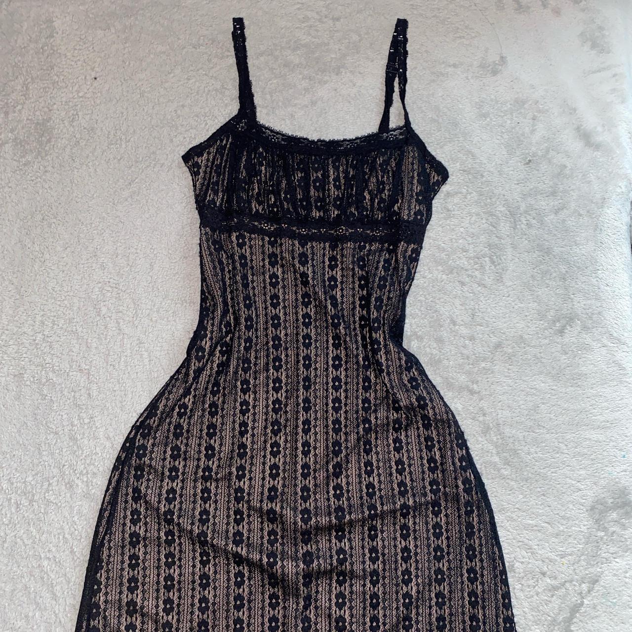 maxi black lace dress ⋆·˚ ༘ * (price can be... - Depop