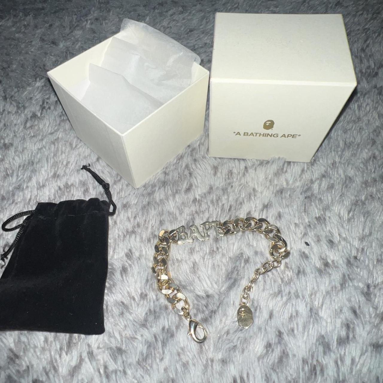 Gold plated bape bracelet Depop