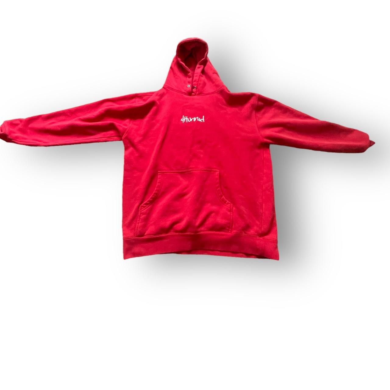 4hunnid clearance red hoodie