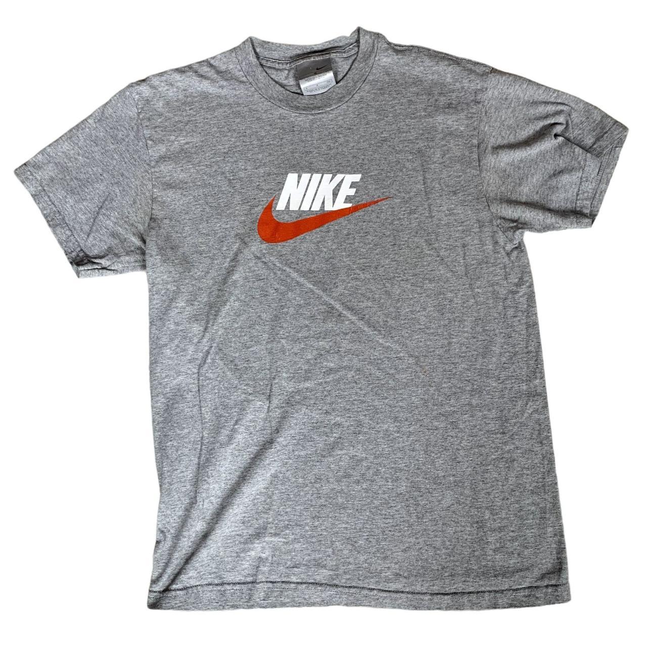 Vintage 00s Nike Grey T-Shirt Size Small #sportwear... - Depop