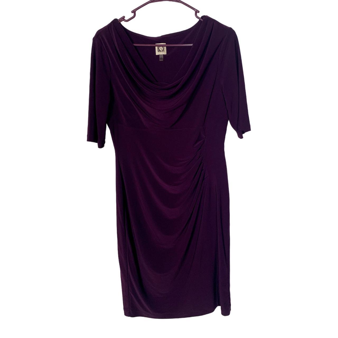 Anne klein purple outlet dress