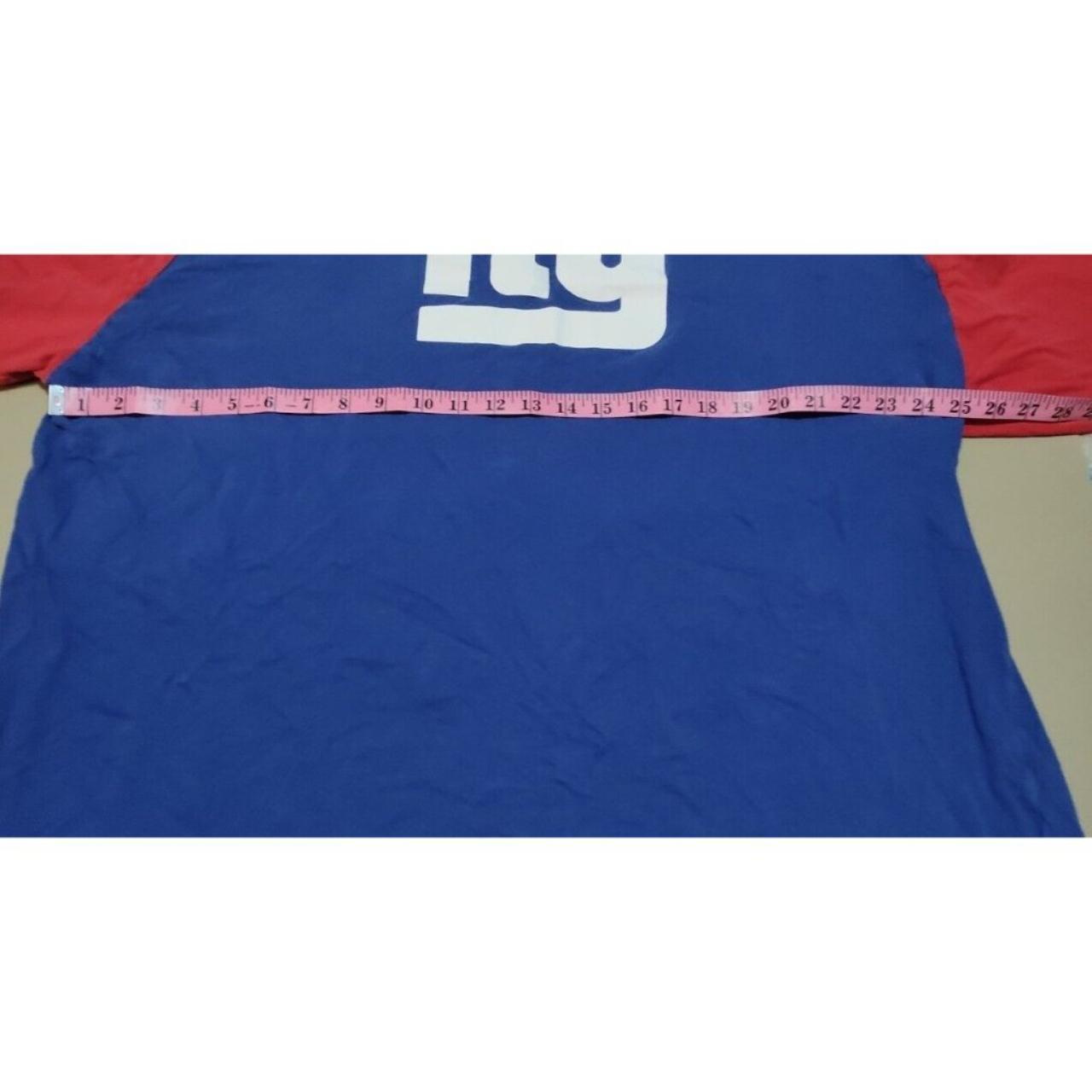 Blue NFL NY Giants Long Sleeve Shirt Size: Large - Depop