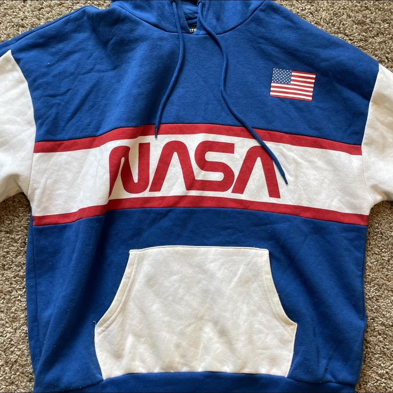 Red white and blue best sale nasa hoodie