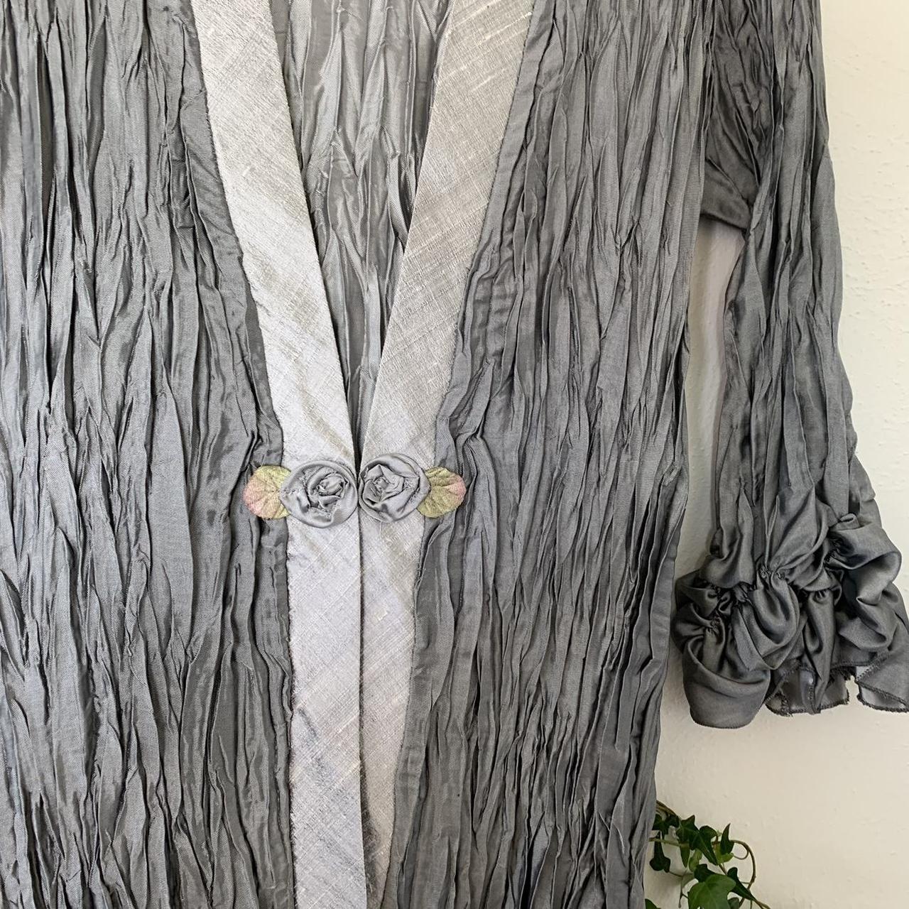 Women's Silver Cardigan Depop