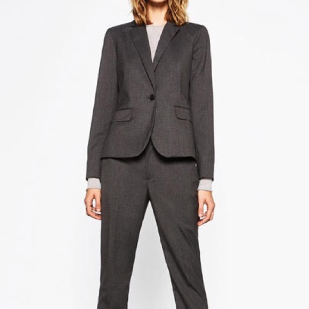 Zara Women's Grey Jacket Depop