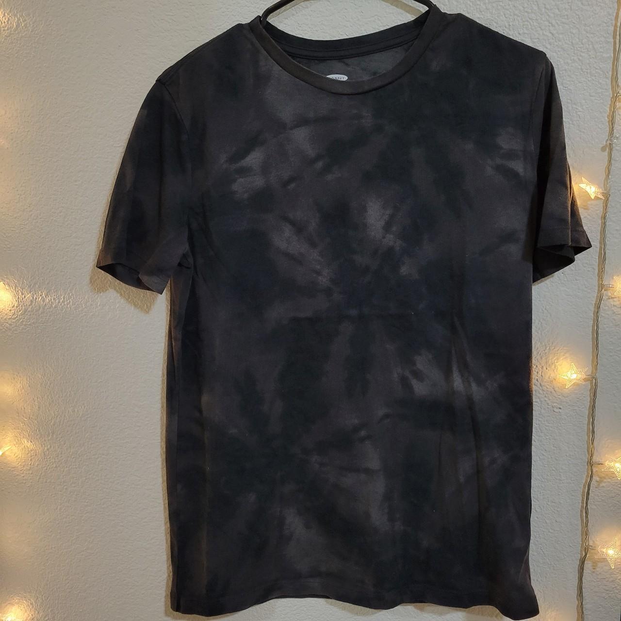 womens black tie dye t shirt