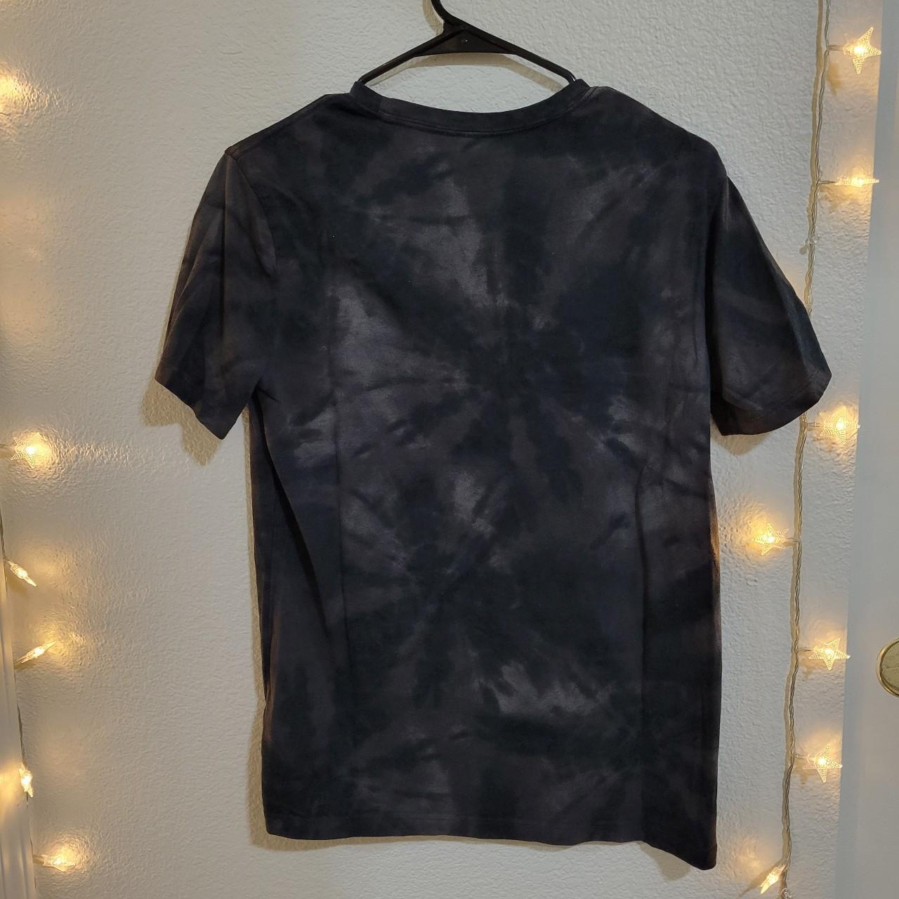 black tie dye tshirt cool elevated basic tee ... - Depop