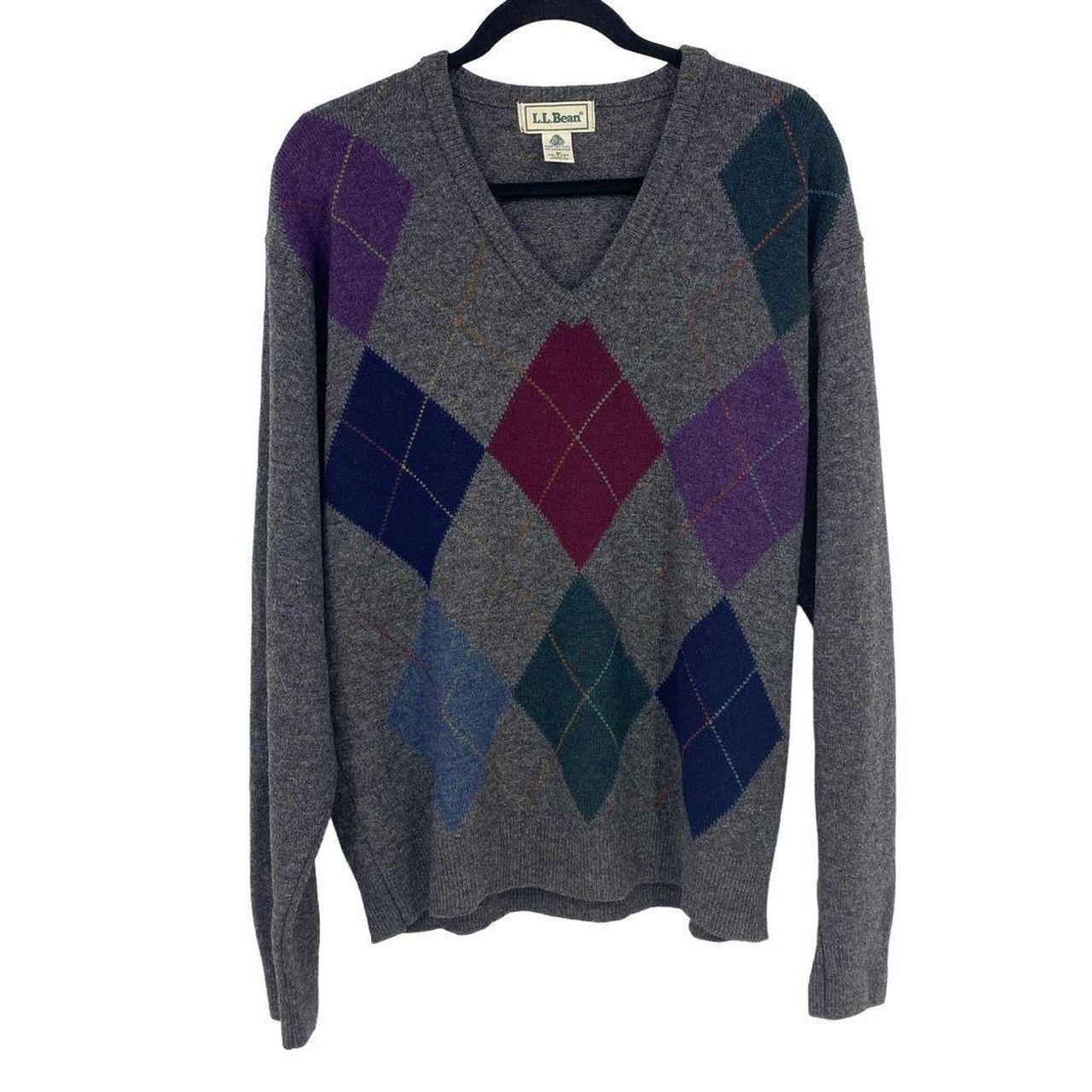 Ll bean men's v neck sweaters sale