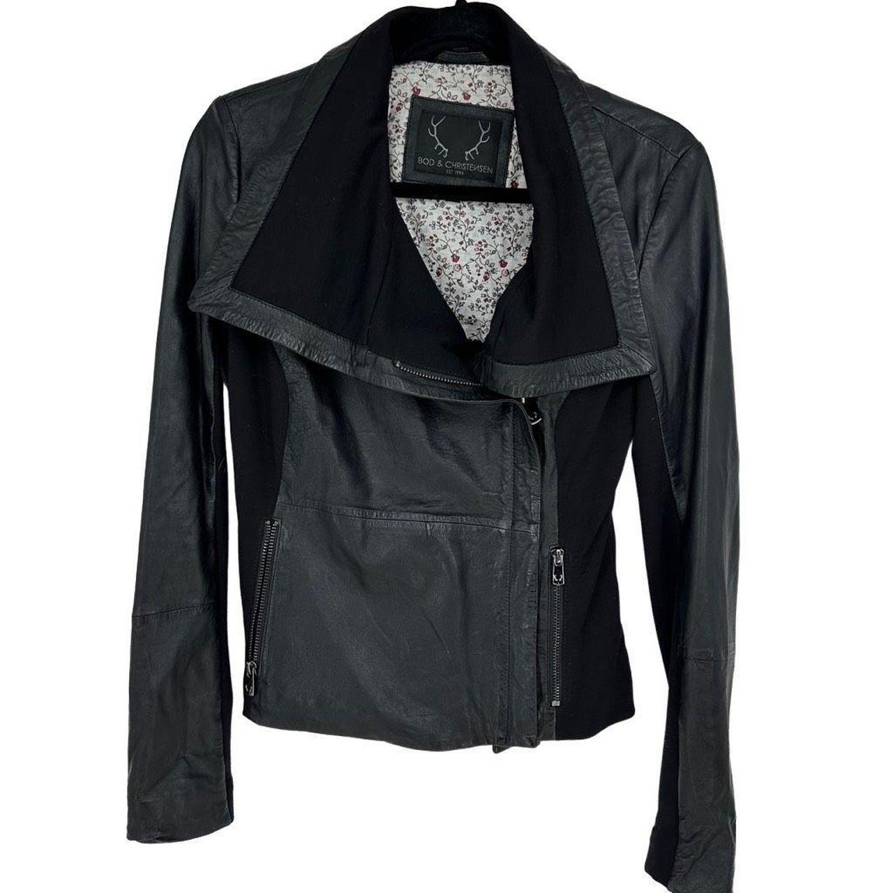 Bod christensen sale leather moto jacket