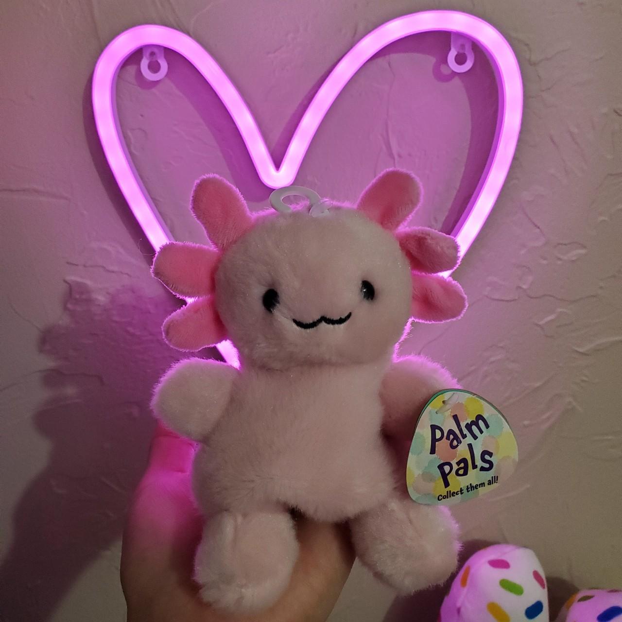 Cute pink Palm Pals Axolotl ♡ only ever used for... - Depop