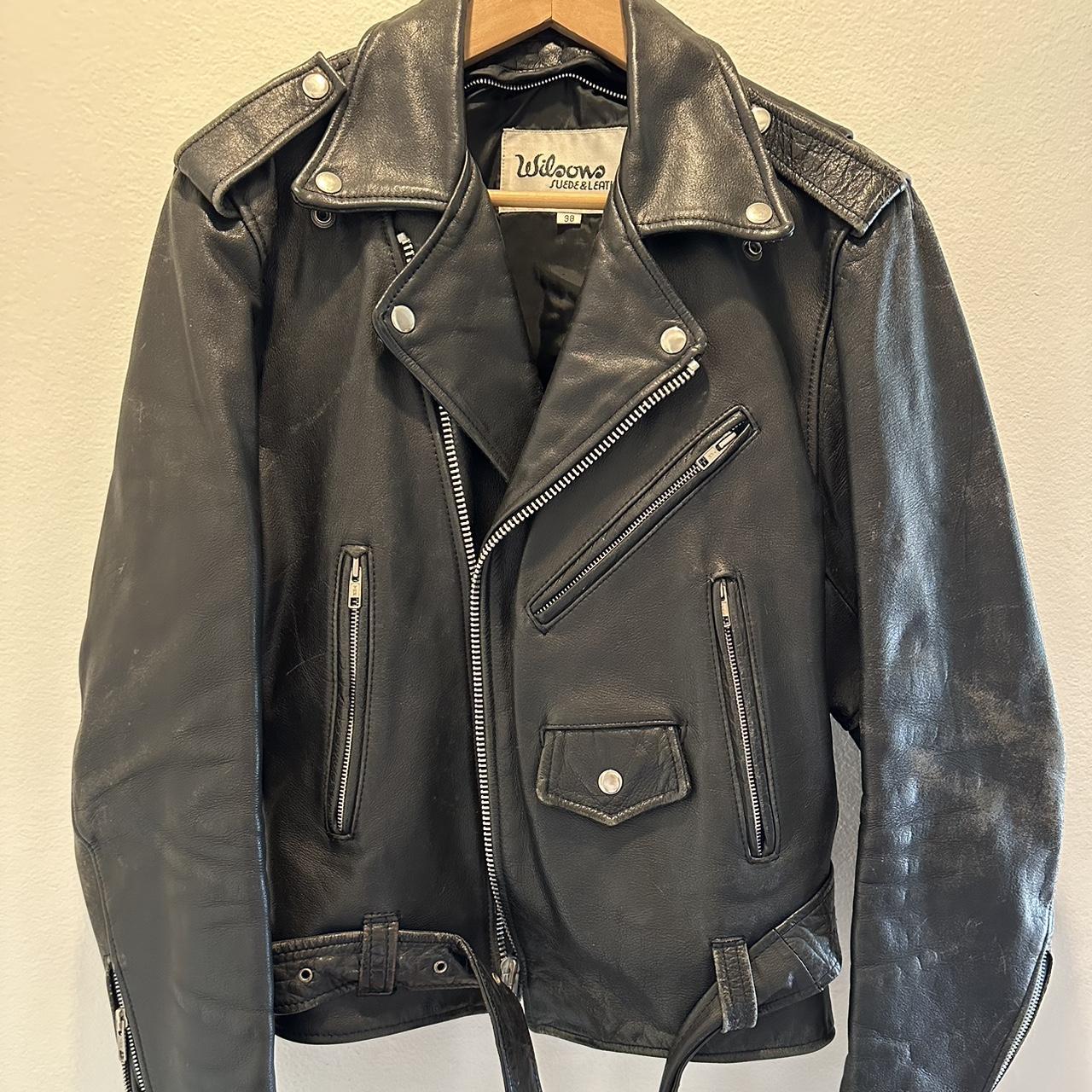 Vintage Wilson Leather Jacket Size 38 #punk #biker | Depop Vintage Wilson Leather Jacket Size 38 #punk #biker | Depop
