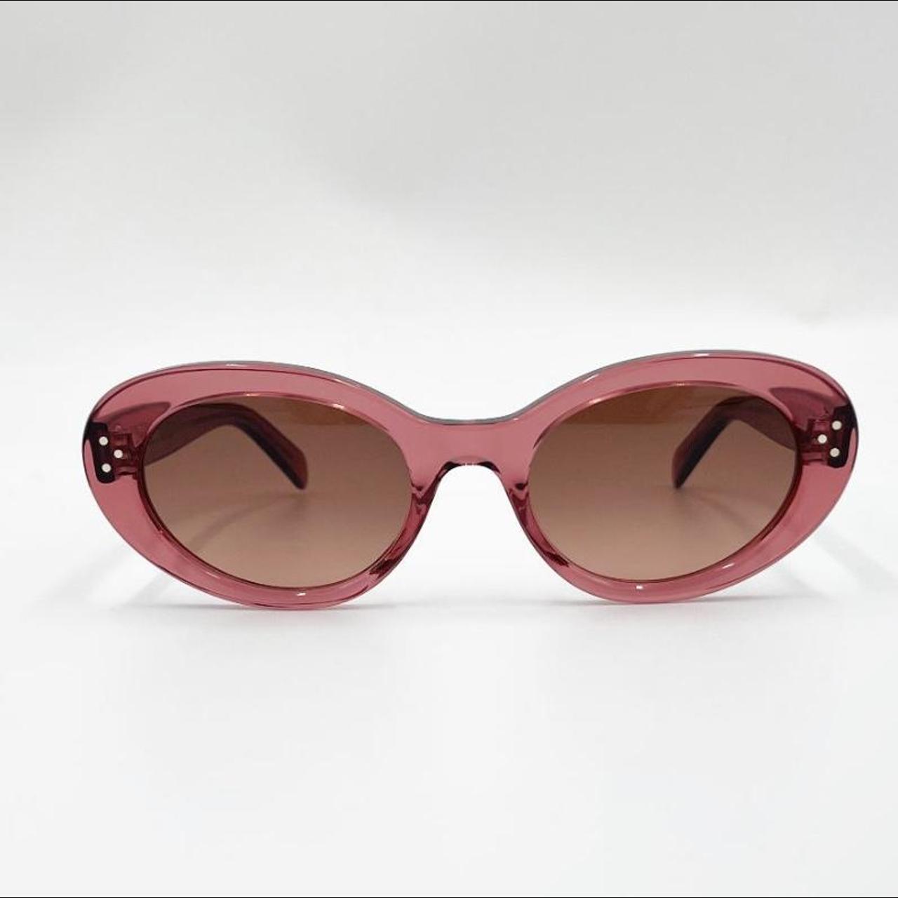 CELINE Women's Pink Sunglasses | Depop