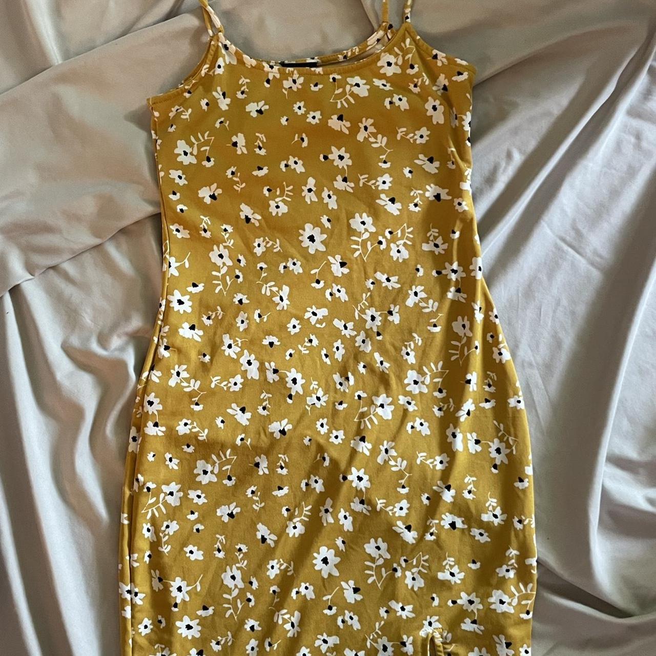 Zara trafaluc yellow clearance dress