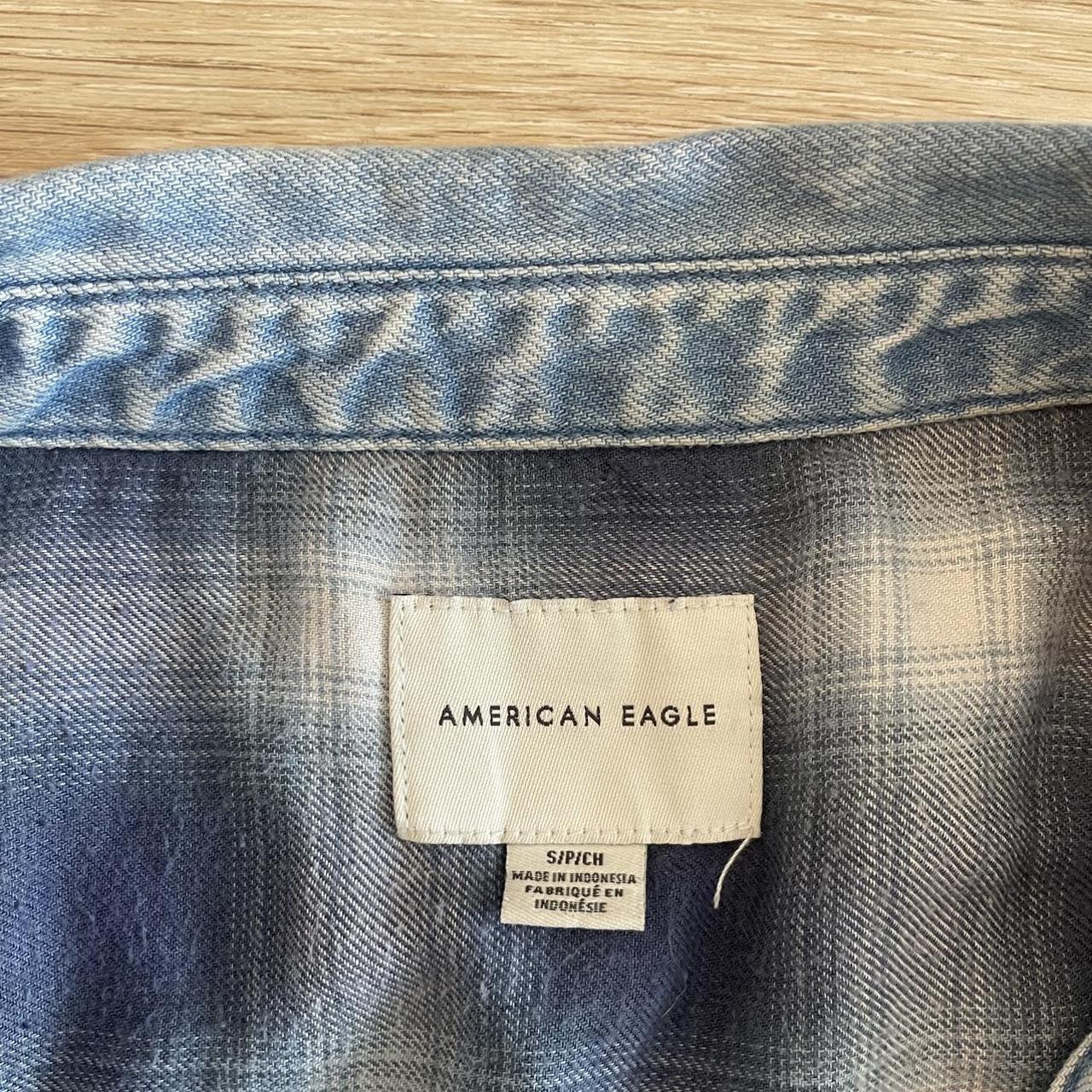 American Eagle Patchwork Flannel Size Small, fits... - Depop