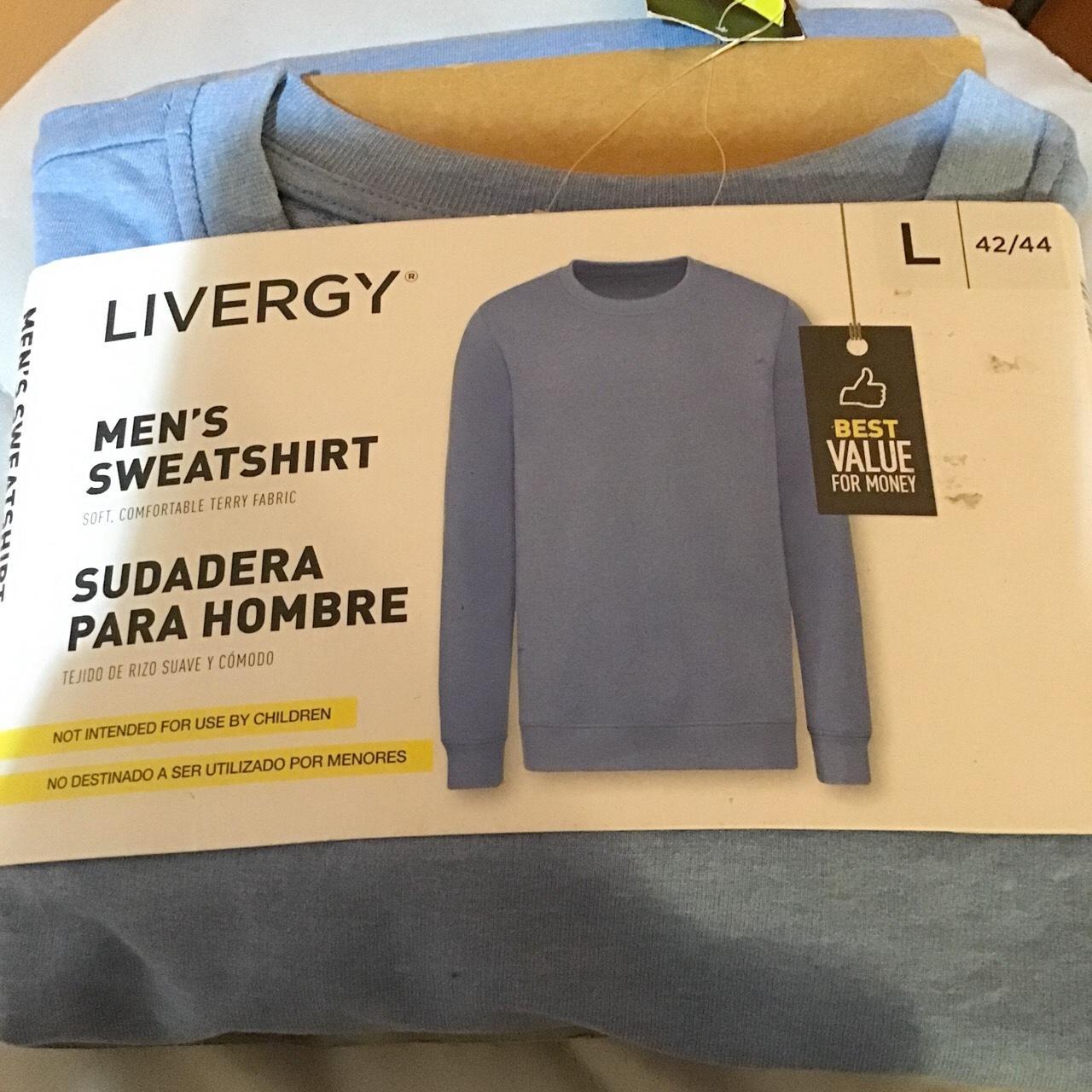 Livergy Men's Sweatshirt Soft comfortable terry fabric - Depop