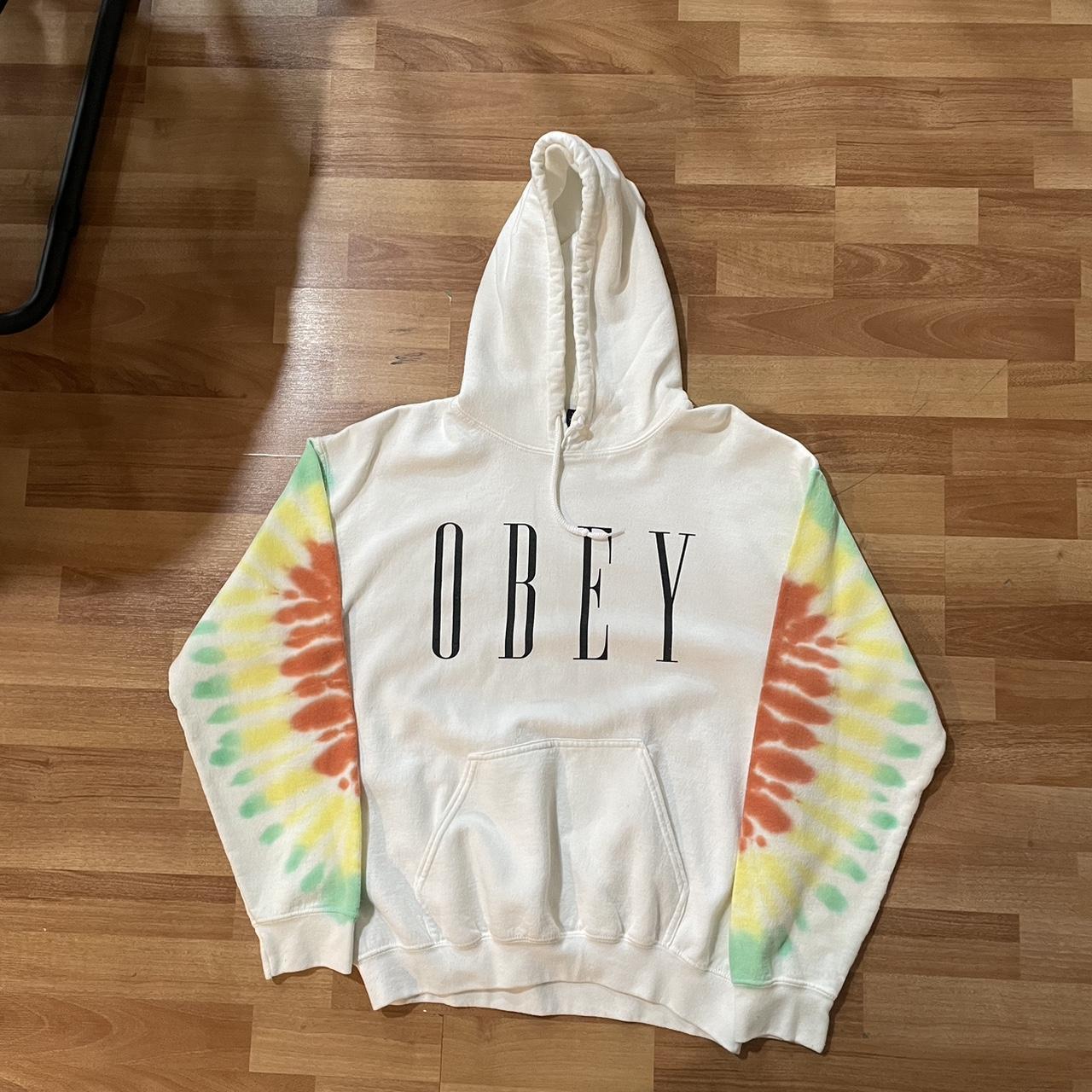 Obey tie 2024 dye hoodie