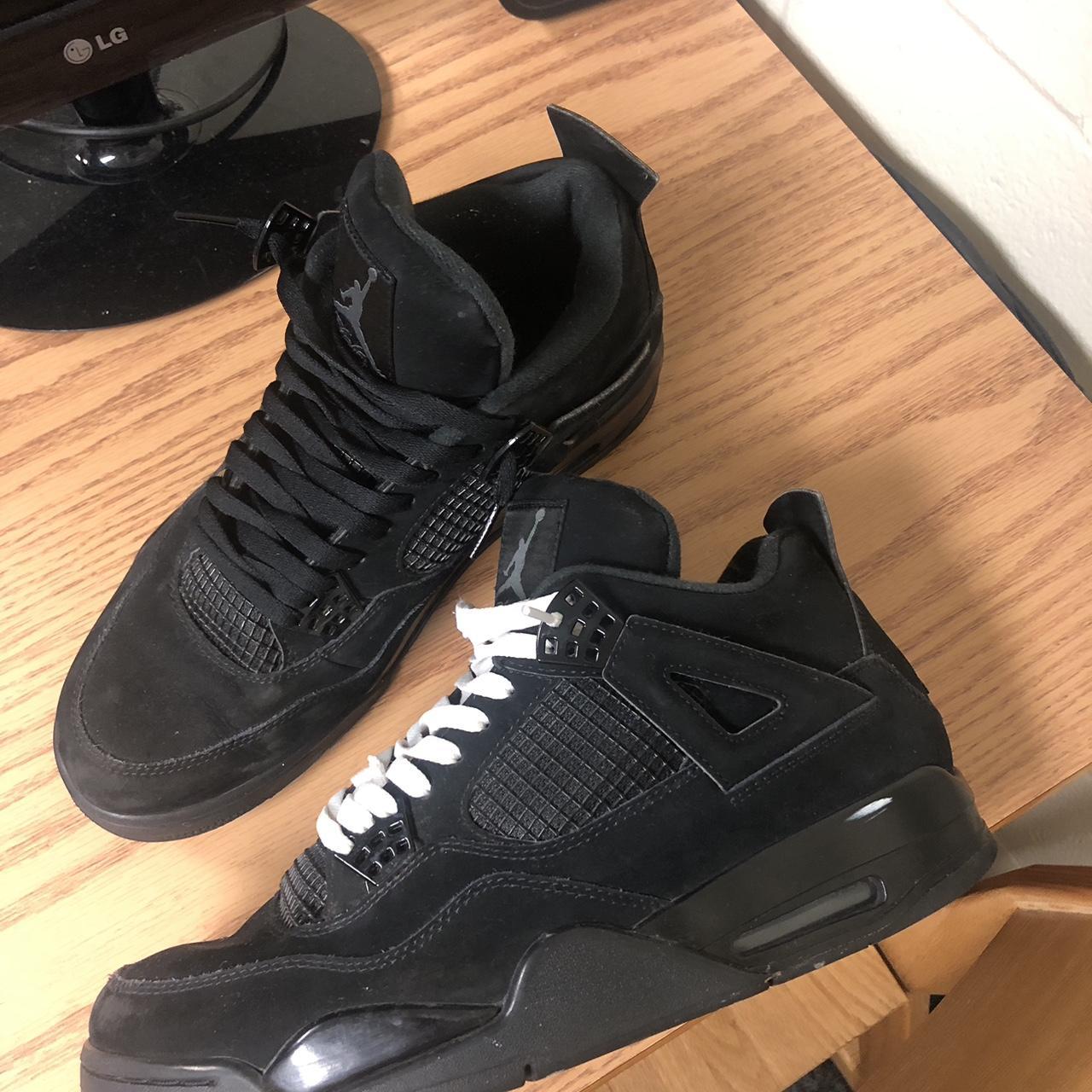 Jordan 4 Black Cats size 12!! Taking best offer, - Depop