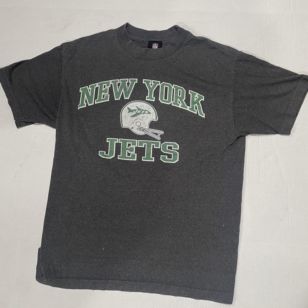 gray nfl new york jets long sleeve tag rubbed off - Depop