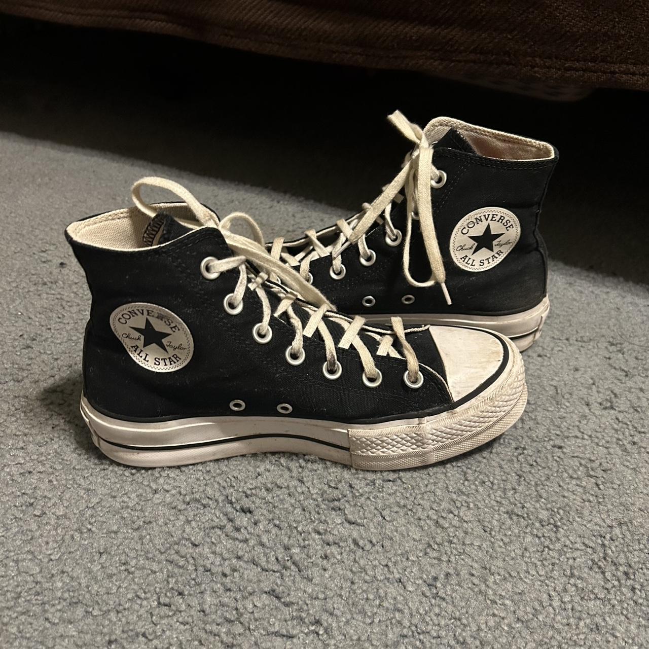 Converse Women's Sneakers Black US – Worn black Converse