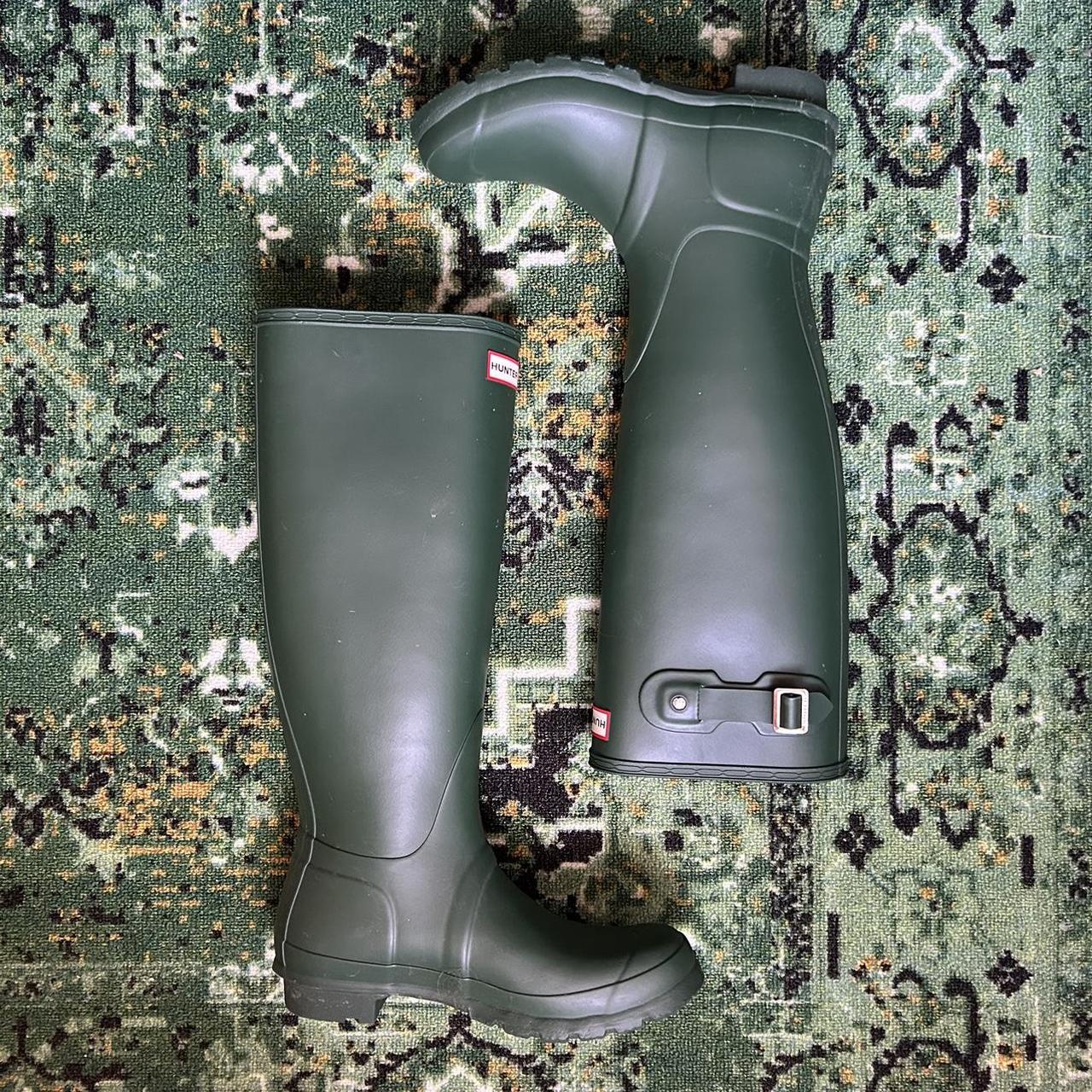 Hunter green shop tall boots