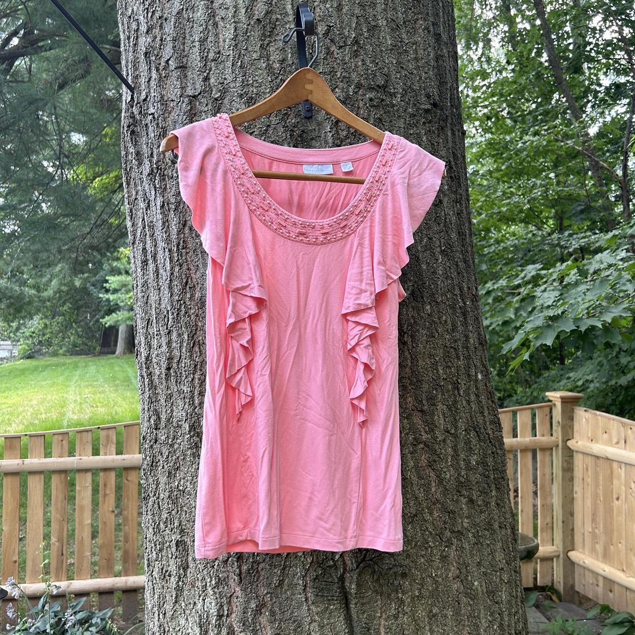 new york and company pink blouse