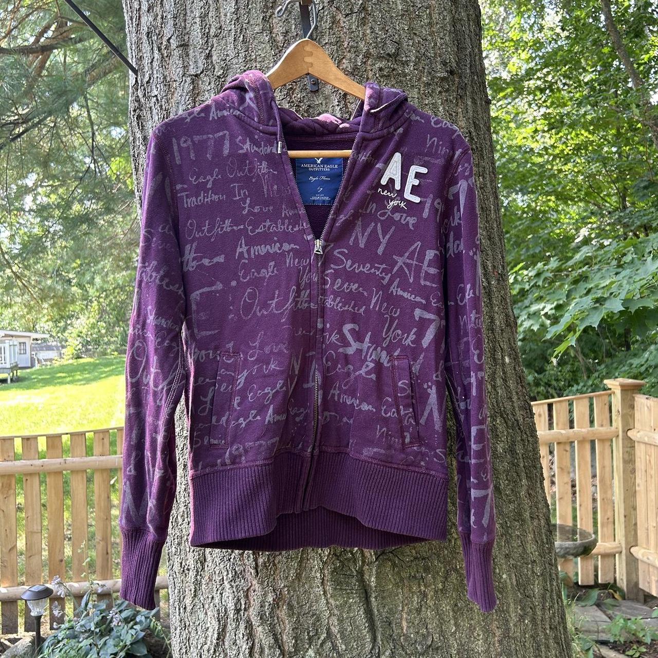 American eagle purple sweatshirt hot sale