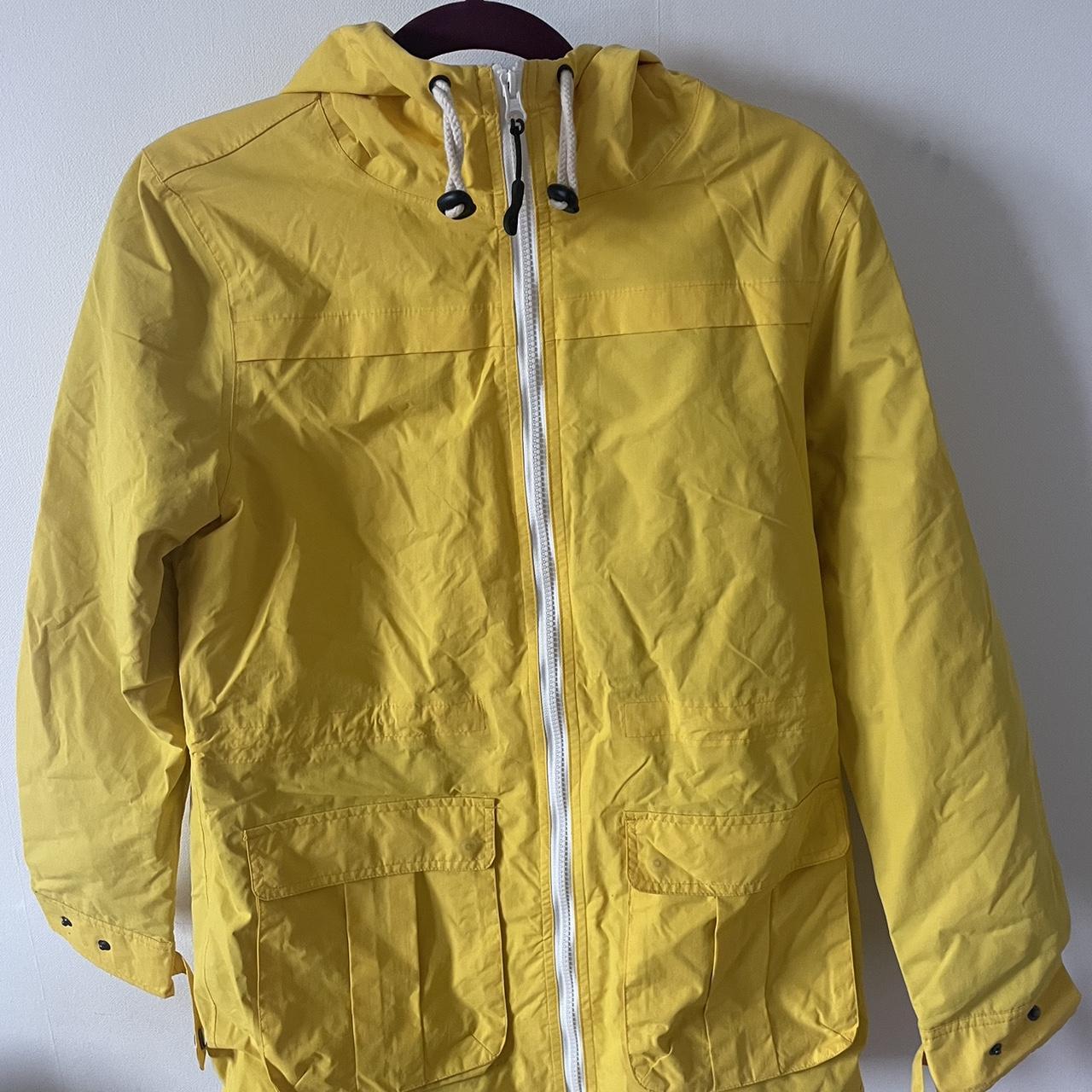 peter storm yellow rain coat womens uk 12 - Depop