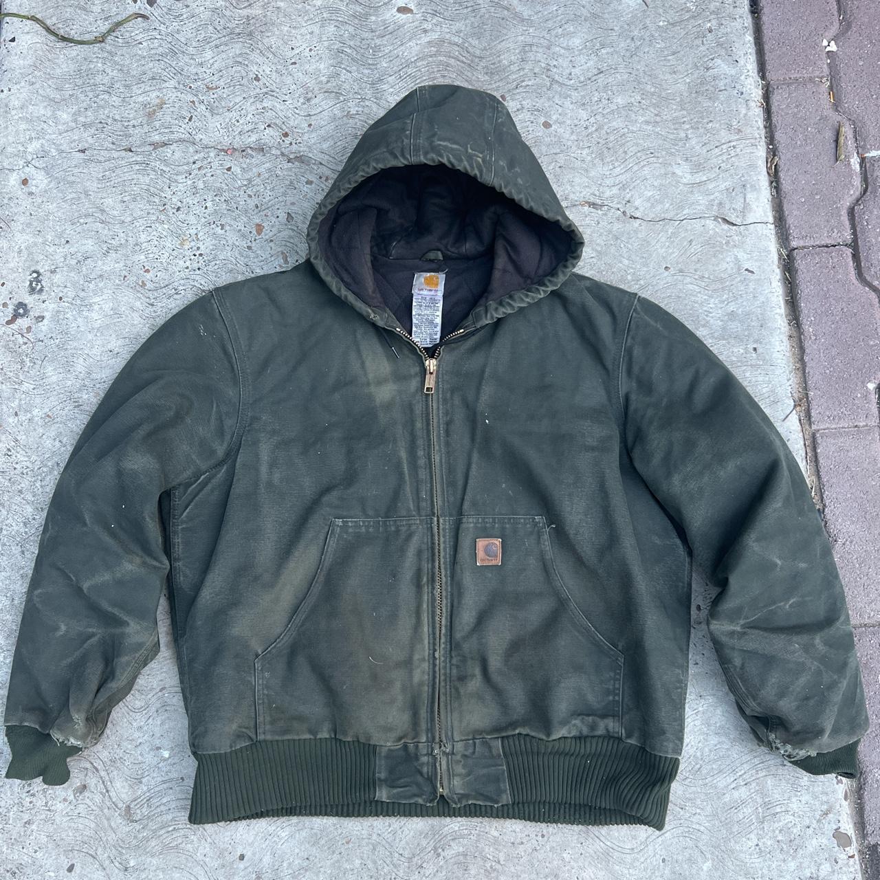 Carhartt Men's Green Jacket | Depop