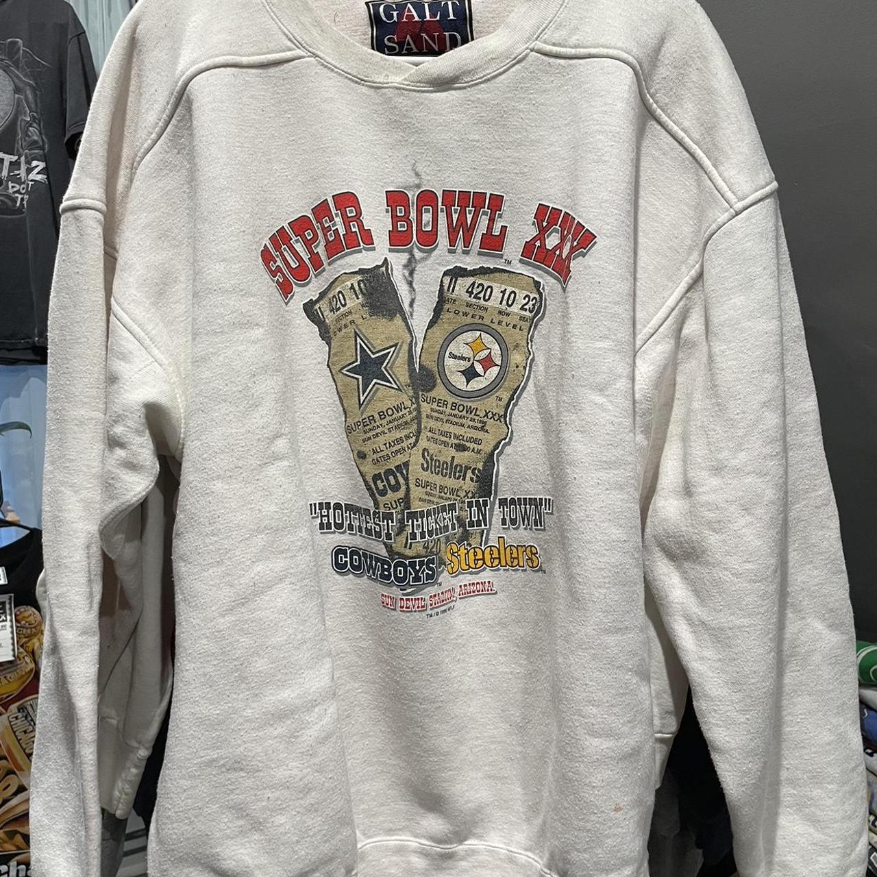 Super Bowl XXX shirt Large Steelers Cowboys