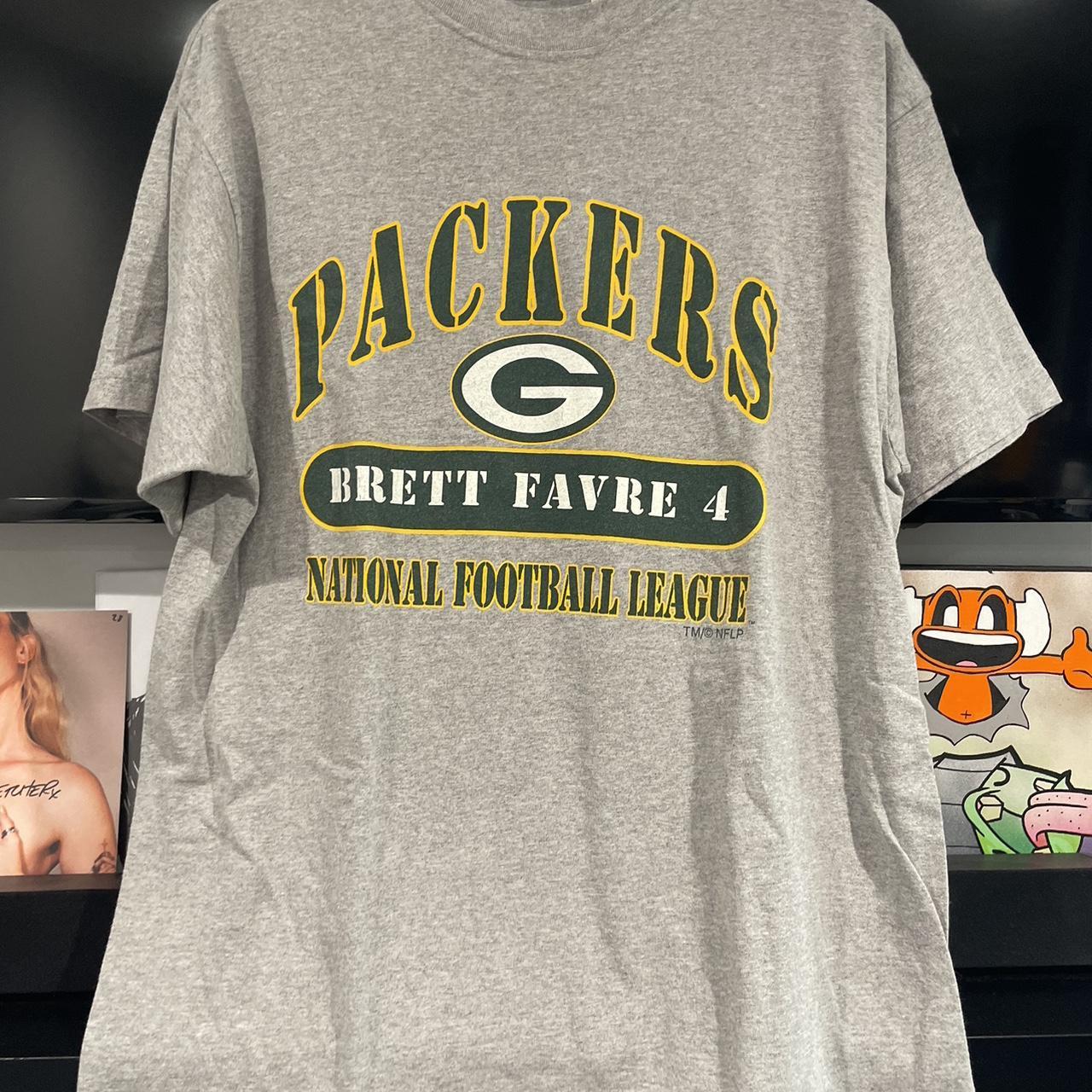 Vintage Y2K Green Bay Packers Brett Favre 2000 Shirt - Depop