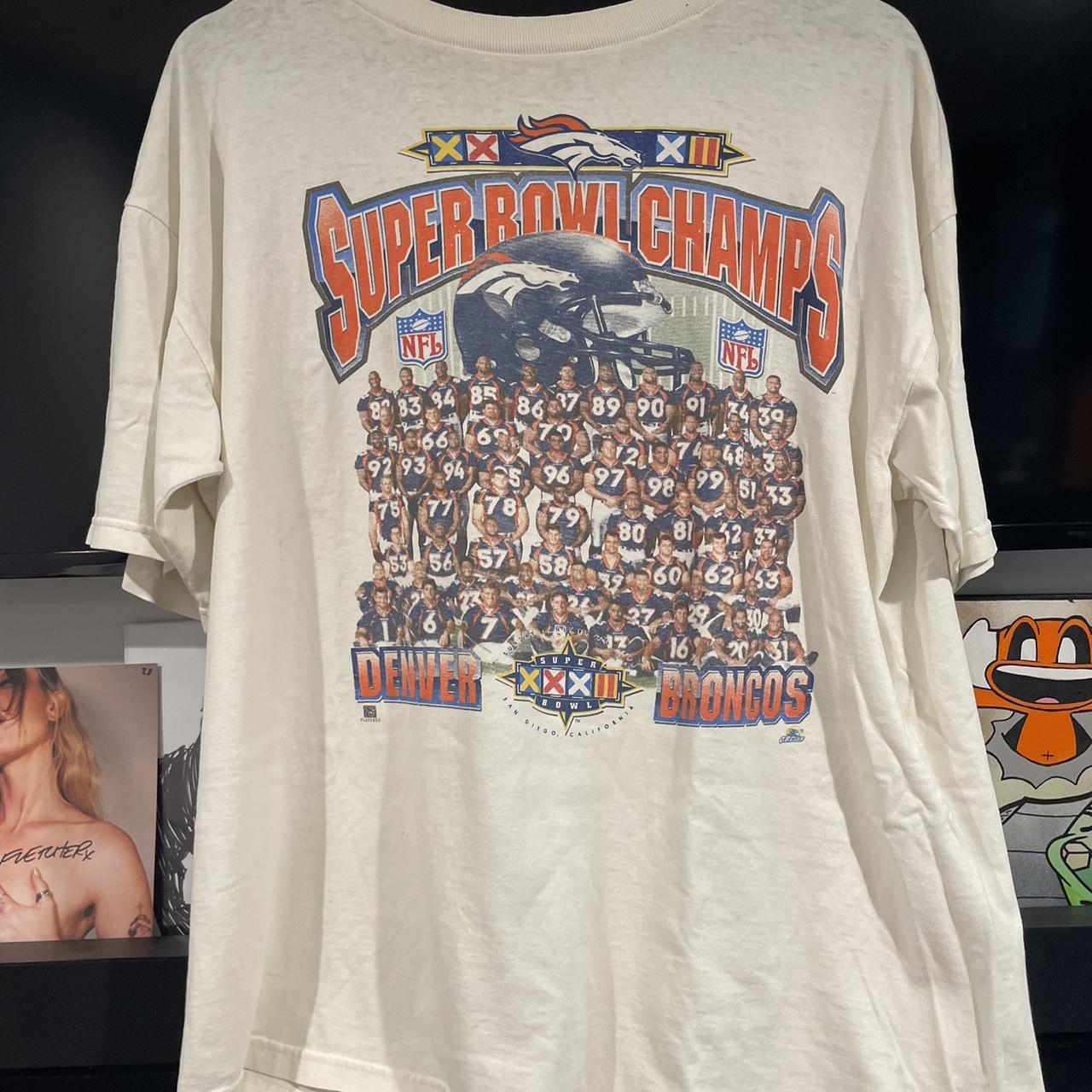 1998 Denver Broncos Super Bowl Champs Starter Vintage T-shirt 