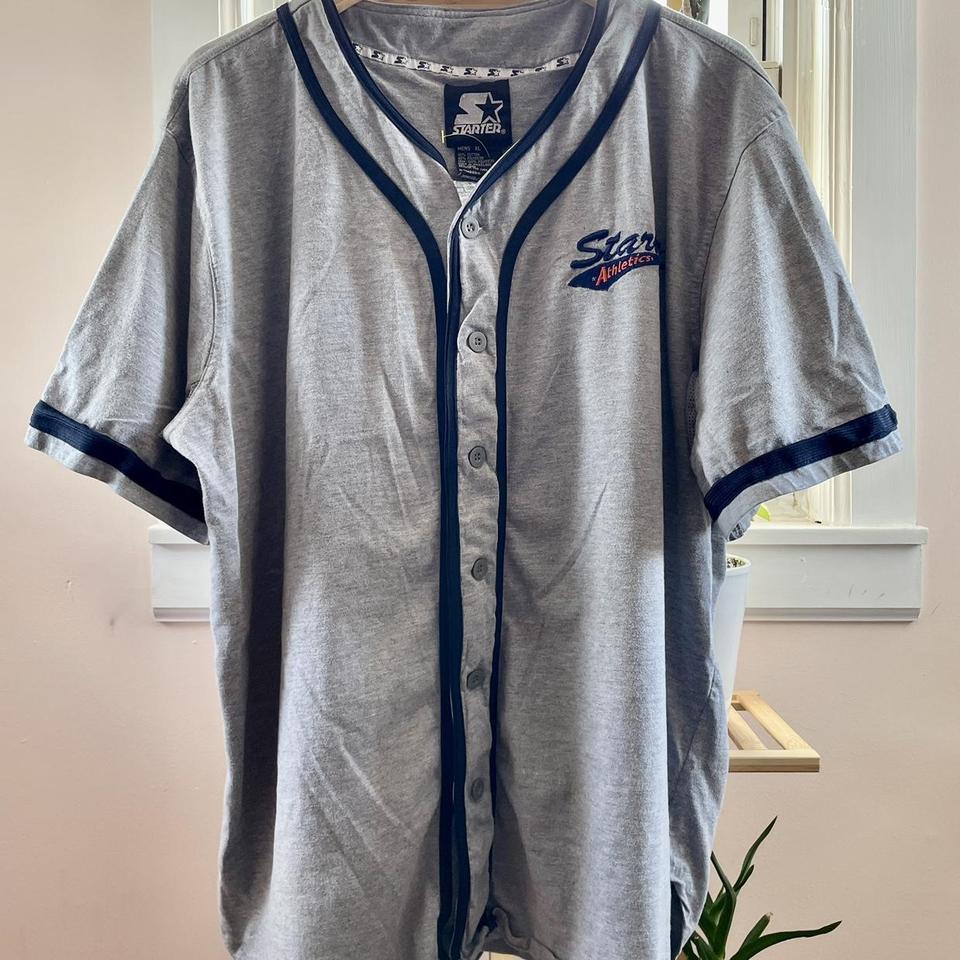 Vintage 90s Starter Athletics Baseball Jersey Adult - Depop