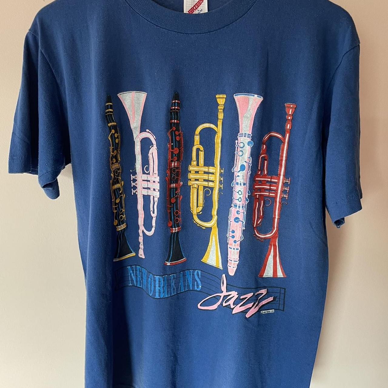 Vintage 80s New Orleans Jazz Instruments Single... - Depop