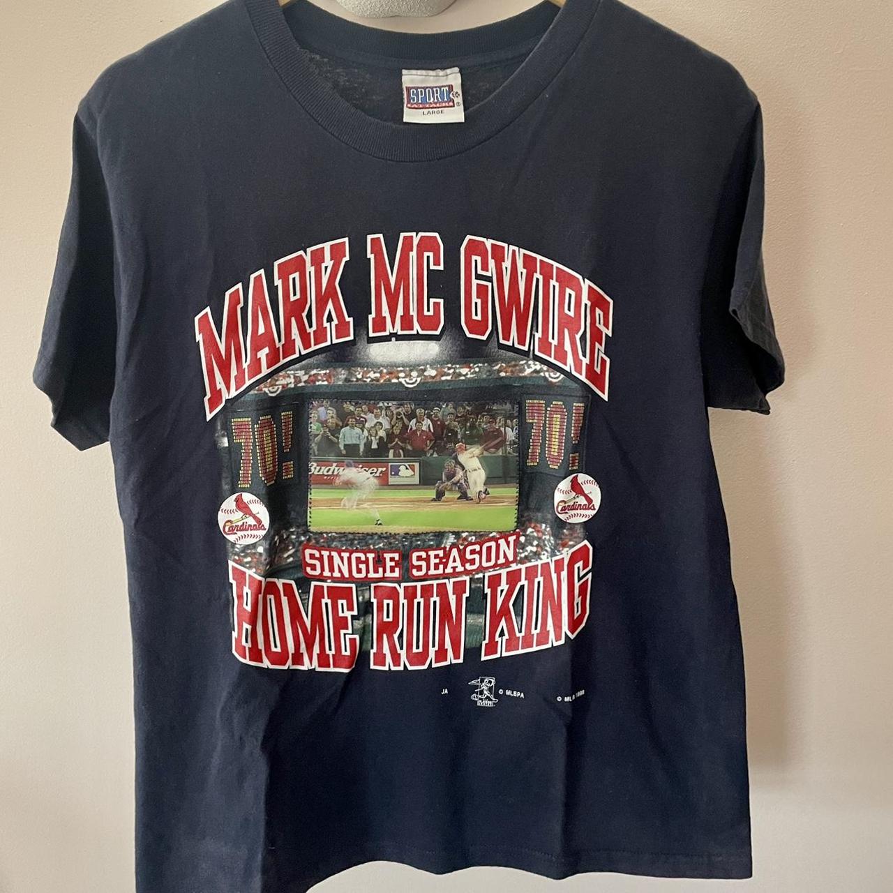 Vintage 1998 Mark Mcgwire Home Run Tour T-Shirt in - Depop