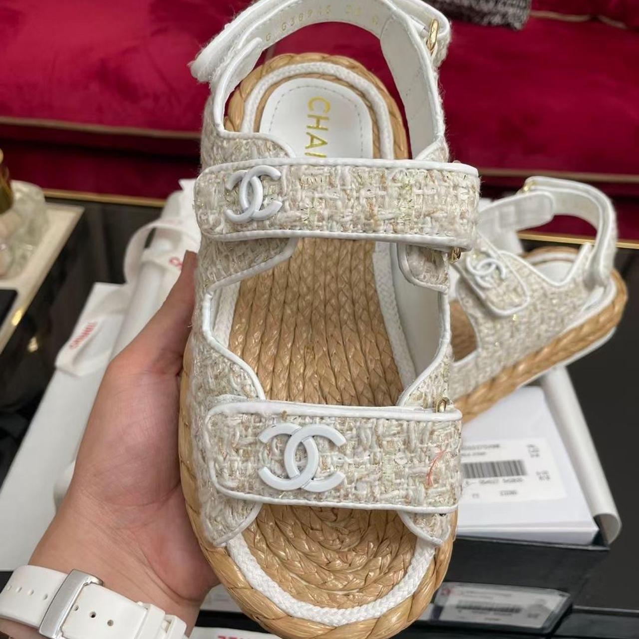 colorful chanel sandals