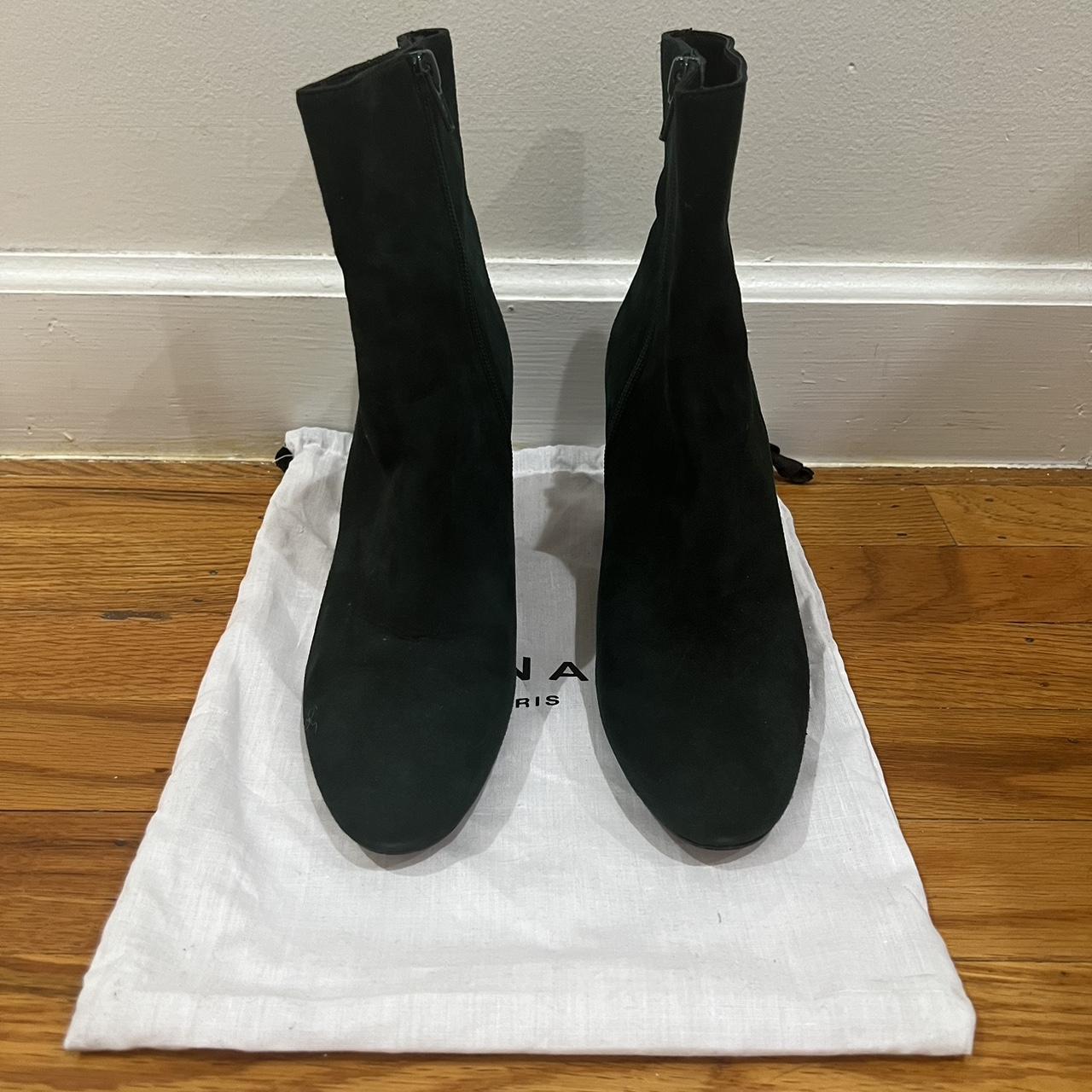 Jonak Paris Women's Green Boots | Depop