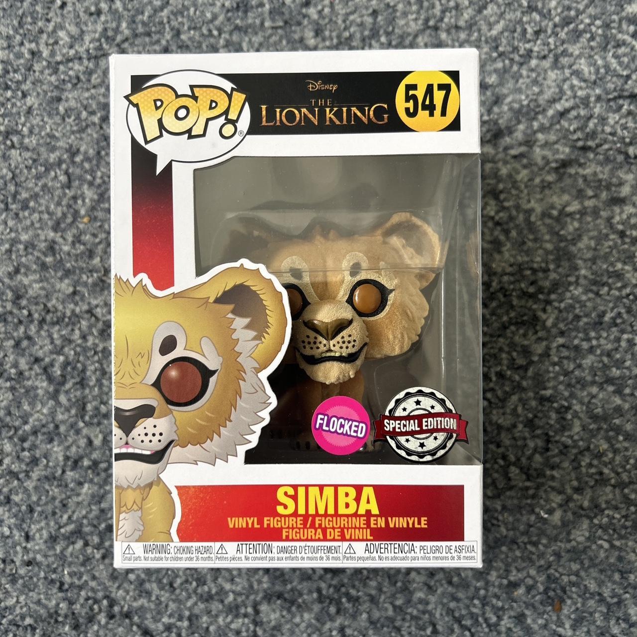 Flocked Funko Pop Disney Simba Funko Pop Disney The Lion King