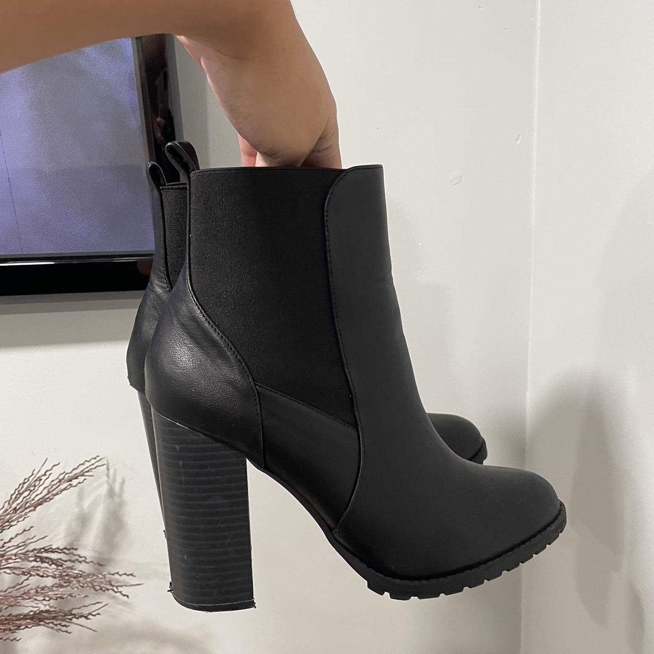 forever 21 black platform boots