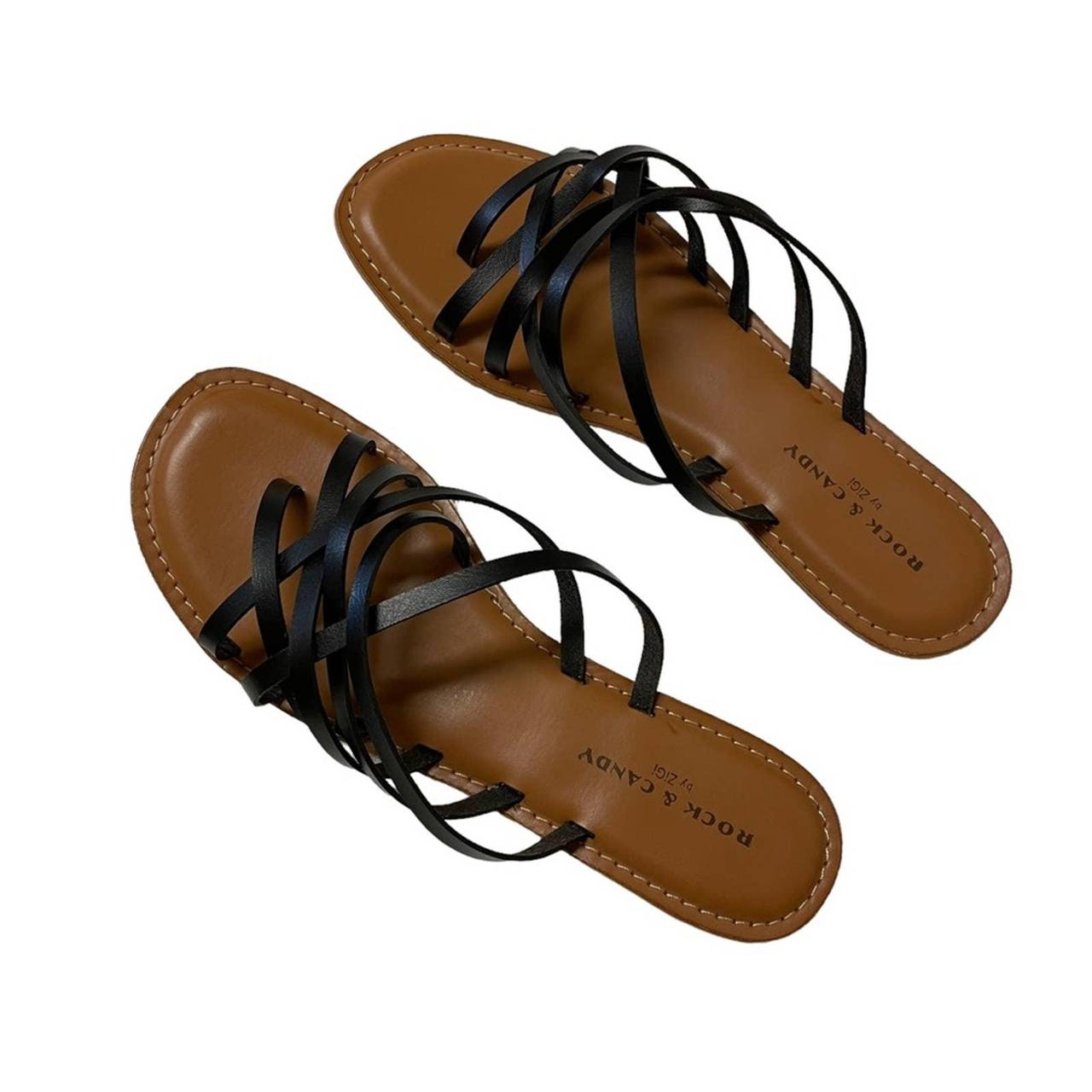 rock candy black sandals