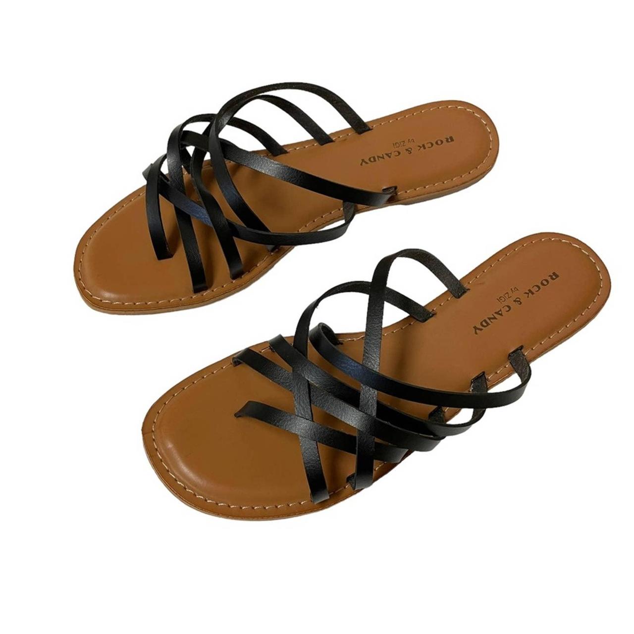 rock candy black sandals