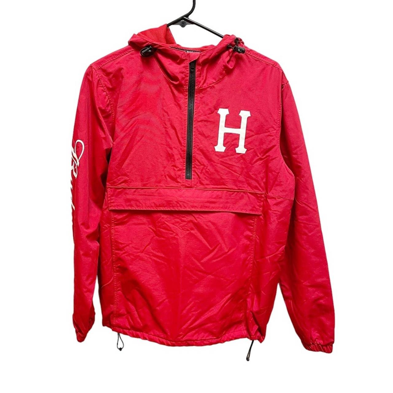 HUF x Budweiser Anheuser Busch Red 1/4 Zip Hooded | Depop