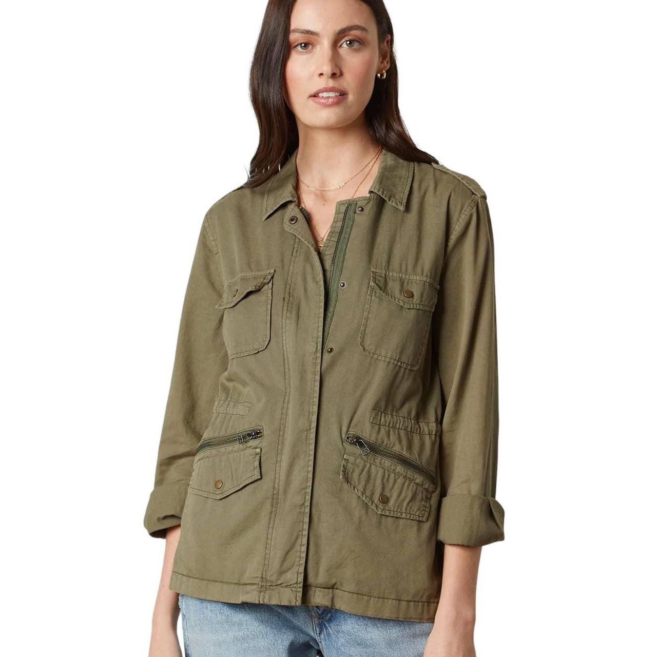 Lily aldridge for velvet sale army jacket