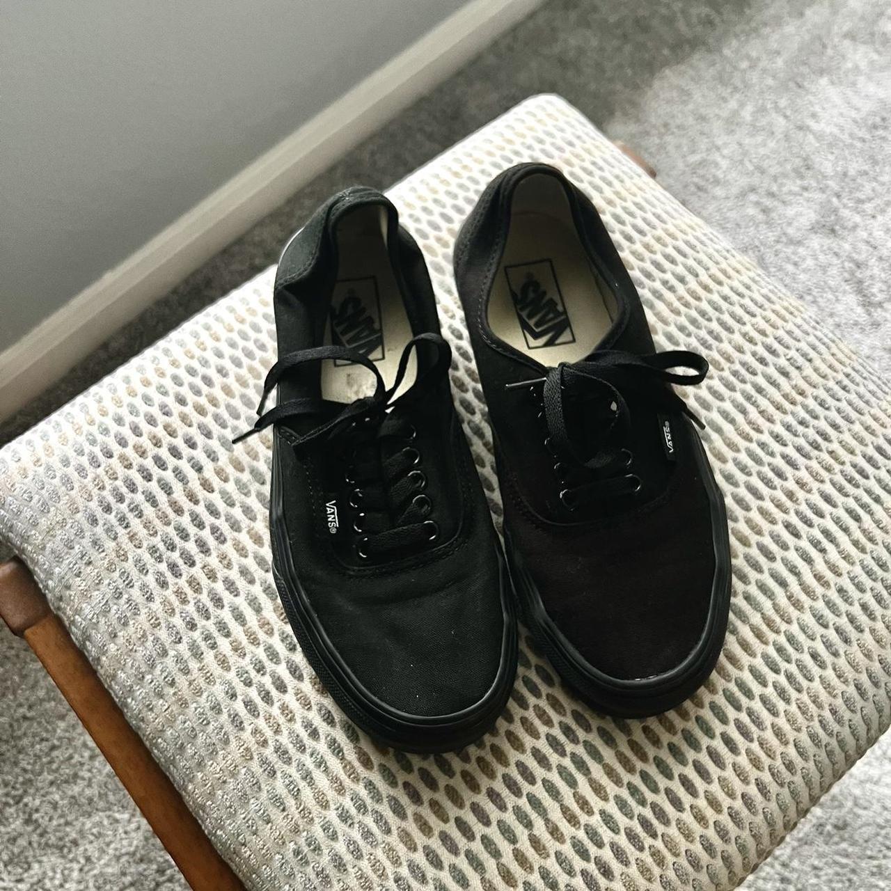 Black Vans Size 6.5 men and 8 in women s Worn maybe Depop