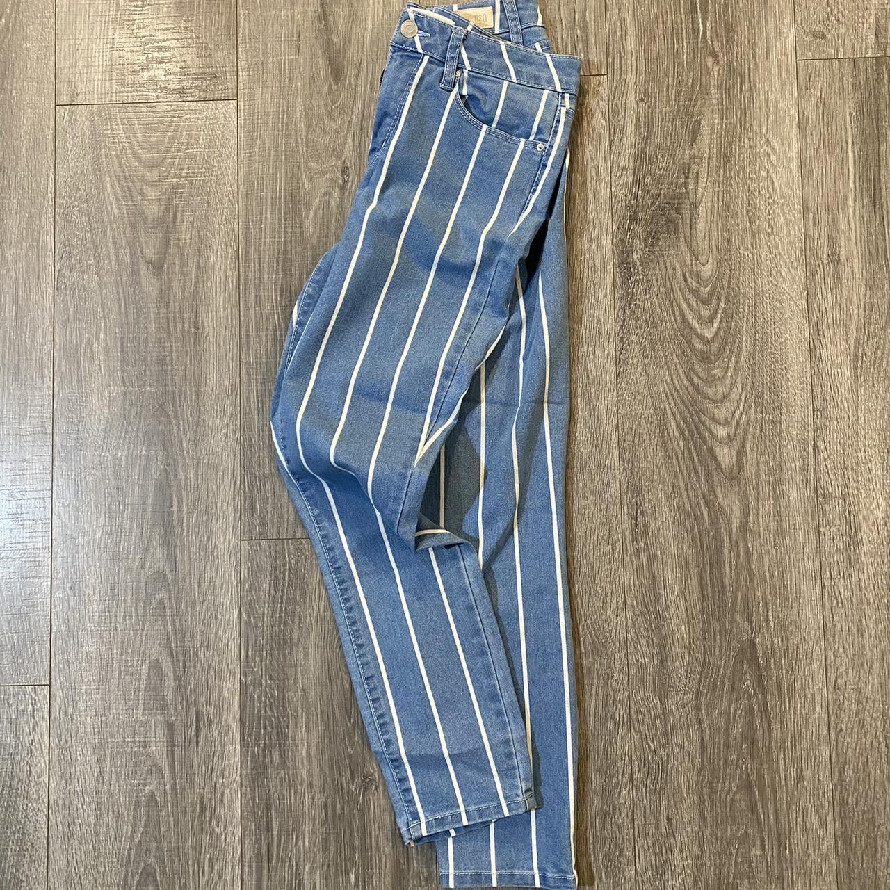 RSQ JEANS Women's striped RSQ jeans Cali high - Depop