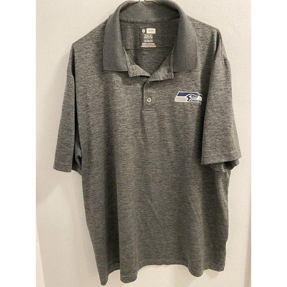 NFL Seattle Seahawks Polo Shirt - SIZE XL - Blue - Depop